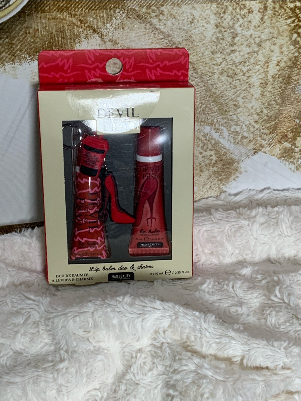 Devil Wears Prada- Pink Lip Balm Duo & Charm